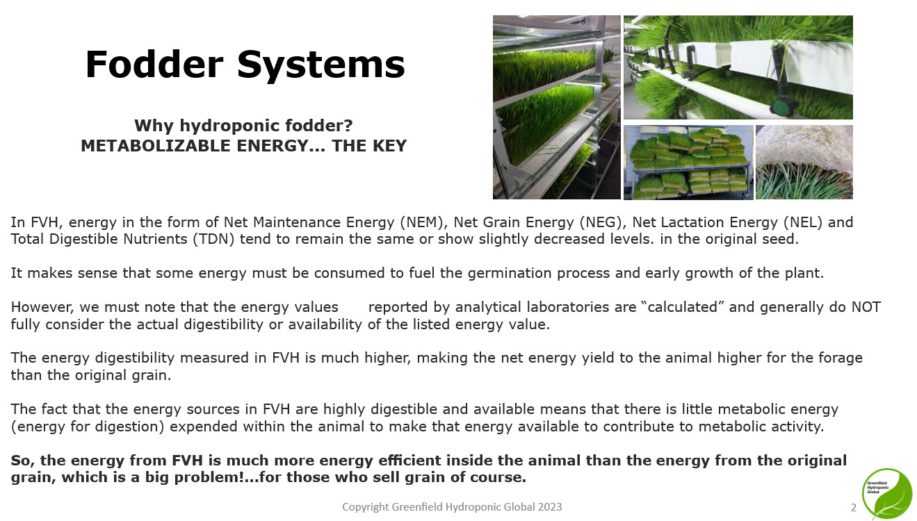 Fodder systems installation
